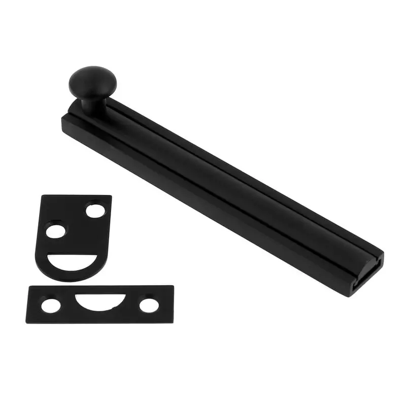 4 in. Solid Matte Black Brass Surface BoltOil-Rubbed Bronze / 2.5 oz