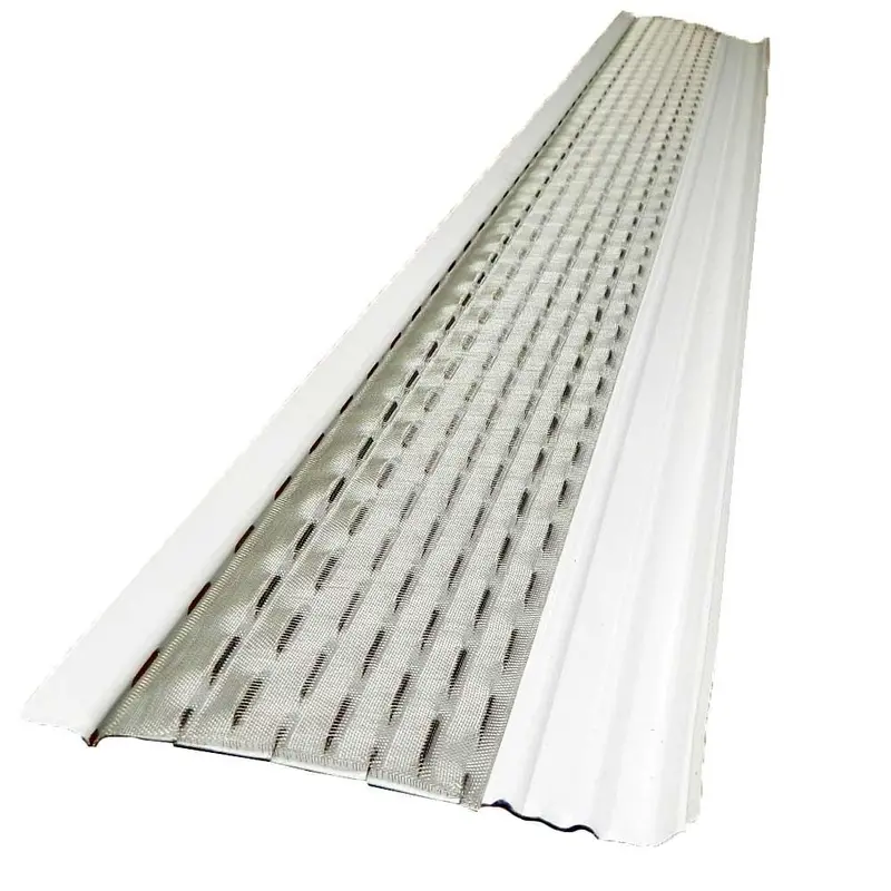 4 ft. x 5 in. Clean Mesh Aluminum Gutter Guard in White (25-per carton)White / .7