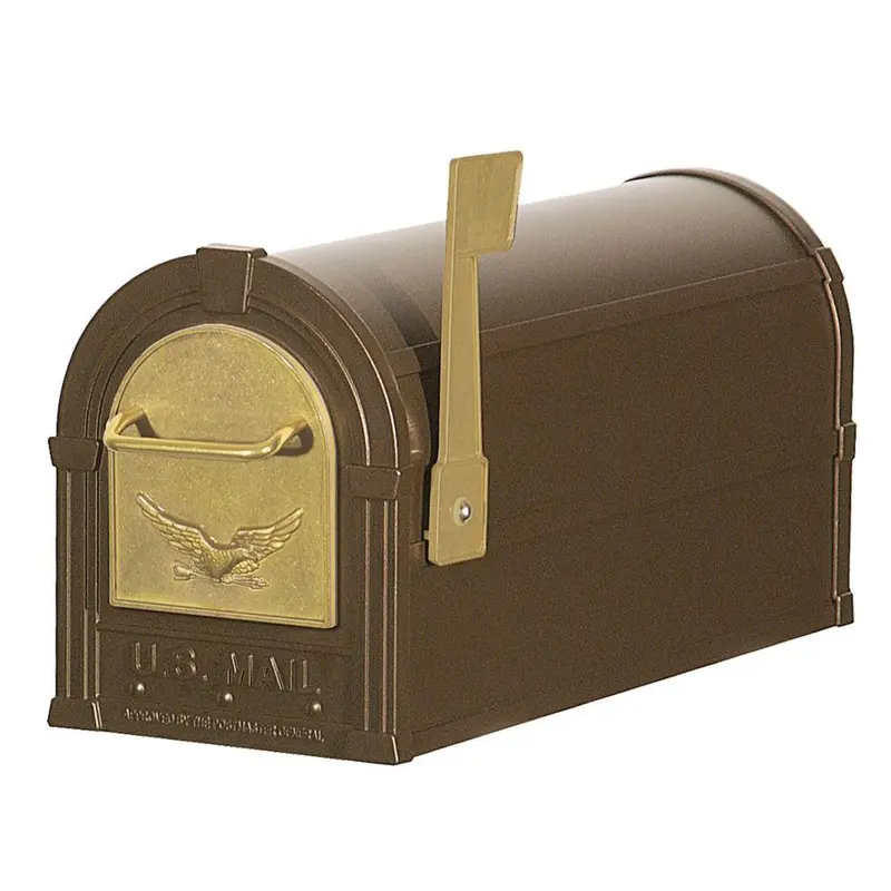 4800 Series Eagle Rural Post-Mount MailboxBlack / 20 / Large