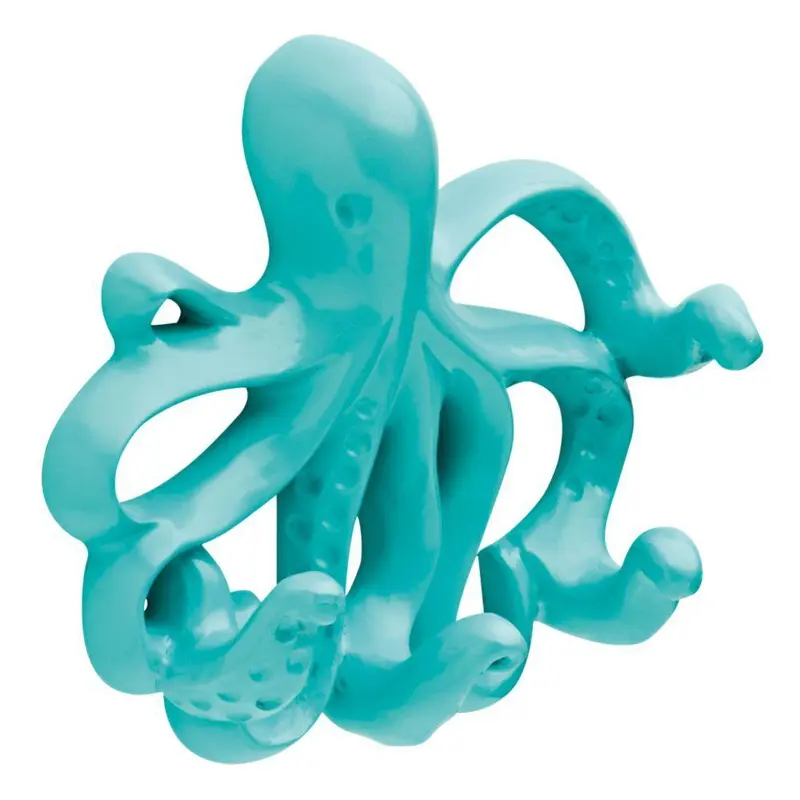 5-1/3 in. Teal Octopus Wall HookTeal / .38 / 1