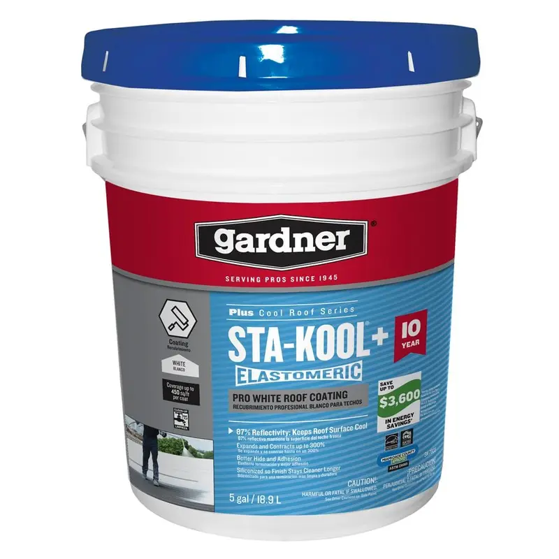 5 Gal. Sta-Kool Plus Pro White Roof Coating63 / each