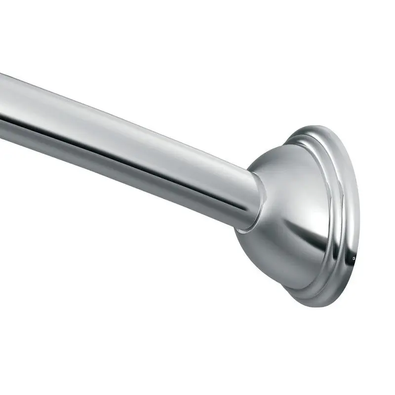 54 in. - 72 in. Adjustable Length Curved Shower Rod in ChromeOld World Bronze / 2.6