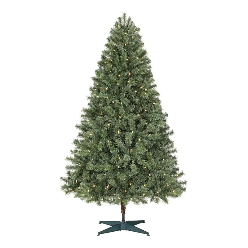 6.5 ft. Festive Pine Pre-Lit Artificial Christmas Tree with 250 Color Changing LED Lights and 3 Functions