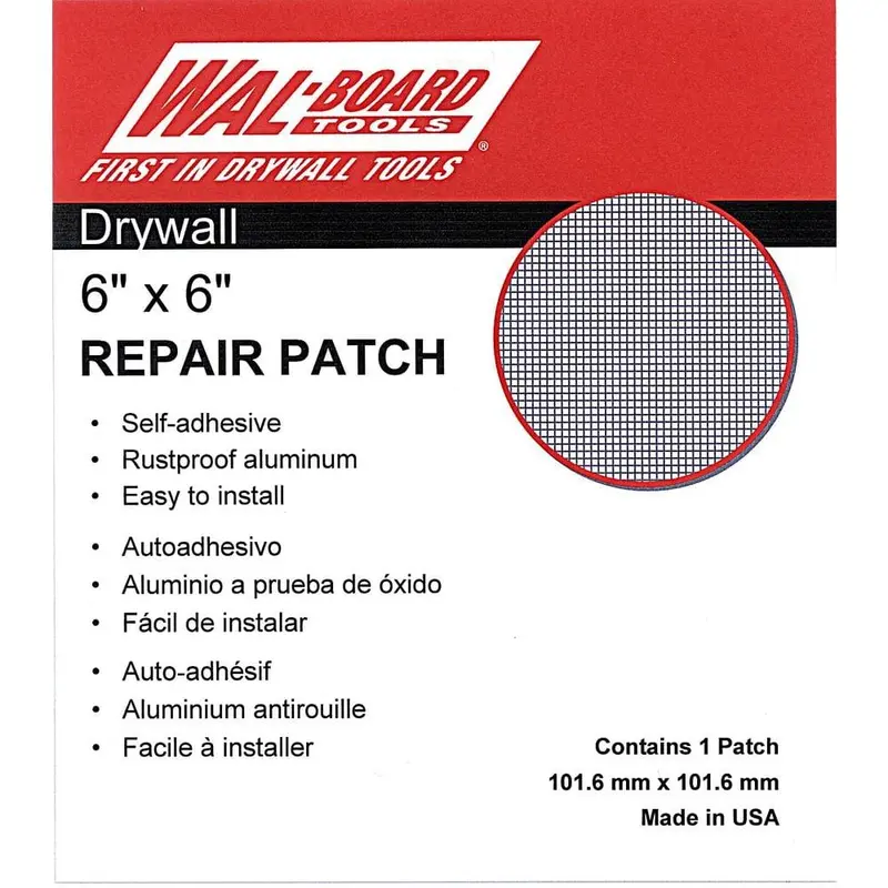 6 in. x 6 in. Drywall Self Adhesive Wall Repair Patch0.1 / 1 / 4
