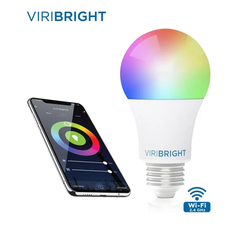 60-Watt Equivalent Multi-Color and White Ambiance A19 Dimmable Wi-Fi Smart Connected LED Light Bulb1 / each