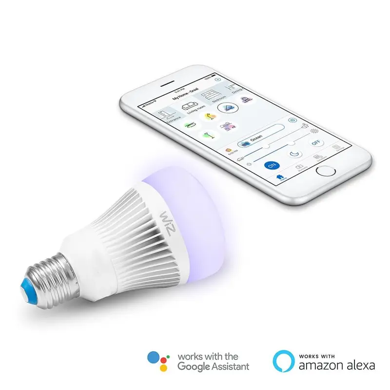 60W Equivalent A19 Colors and Tunable White Wi-Fi Connected Smart LED Light Bulb0.75 / each