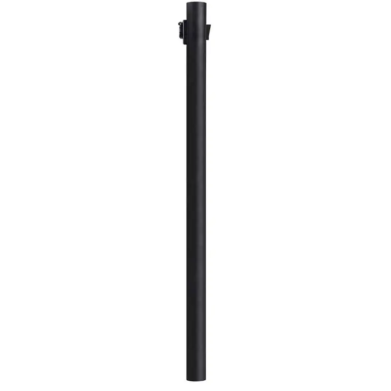 8 ft. Black Outdoor Direct Burial Lamp Post with Convenience Outlet and Dusk to Dawn Photo Sensor fits 3 in. Post Top8 / each