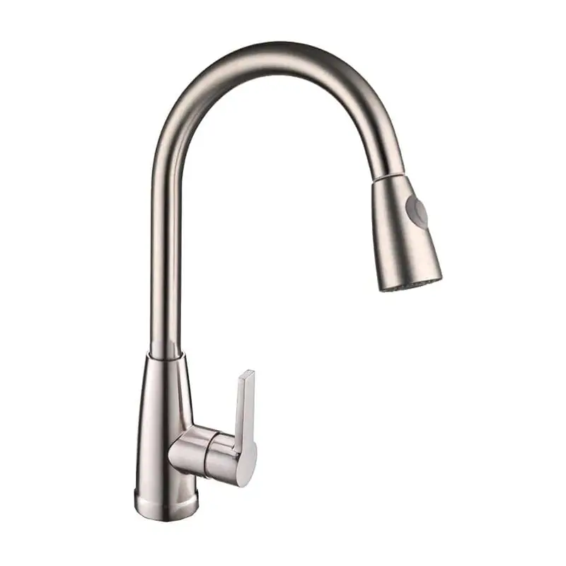 8.27 in. Single-Handle Pull-Down Sprayer Kitchen Faucet in Brushed Nickel4.0 / each