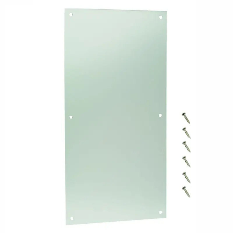 8 in. x 16 in. Satin Aluminum Push Plate