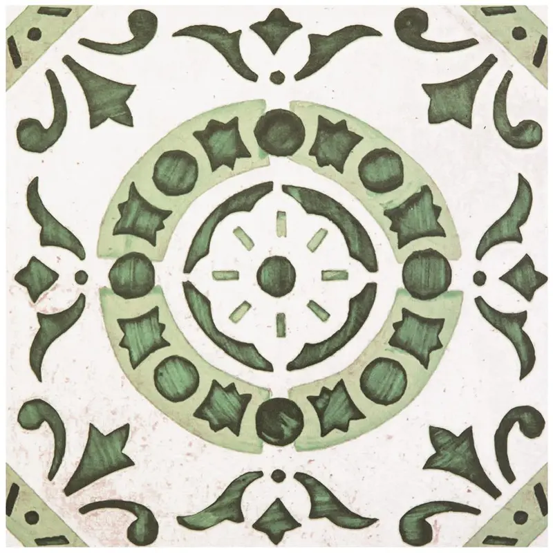 ACHIM Retro Green Medallion 12 in. x 12 in. Self-Adhesive Vinyl Floor Tile (20 Tiles/20 sq. ft.)sq. ft.