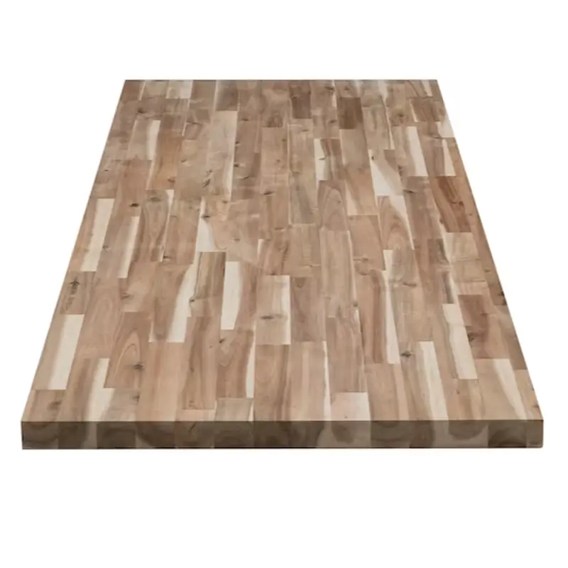 allen   roth 6-ft x 25-in x 1.5-in Finger-jointed Natural Straight Acacia Butcher Block Countertop