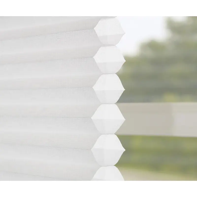 allen   roth 72-in x 64-in White Light Filtering Cordless Cellular Shade