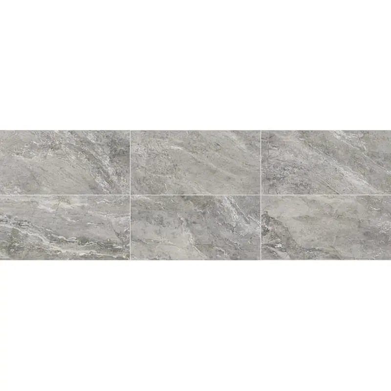 allen   roth Meno Mosso Gray 12-in x 24-in Matte Porcelain Stone Look Floor and Wall Tile (1.89-sq. ft/ Piece)