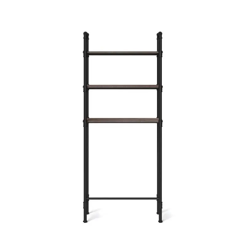 allen   roth Pewter 3-Tier Composite Freestanding Bathroom Shelf