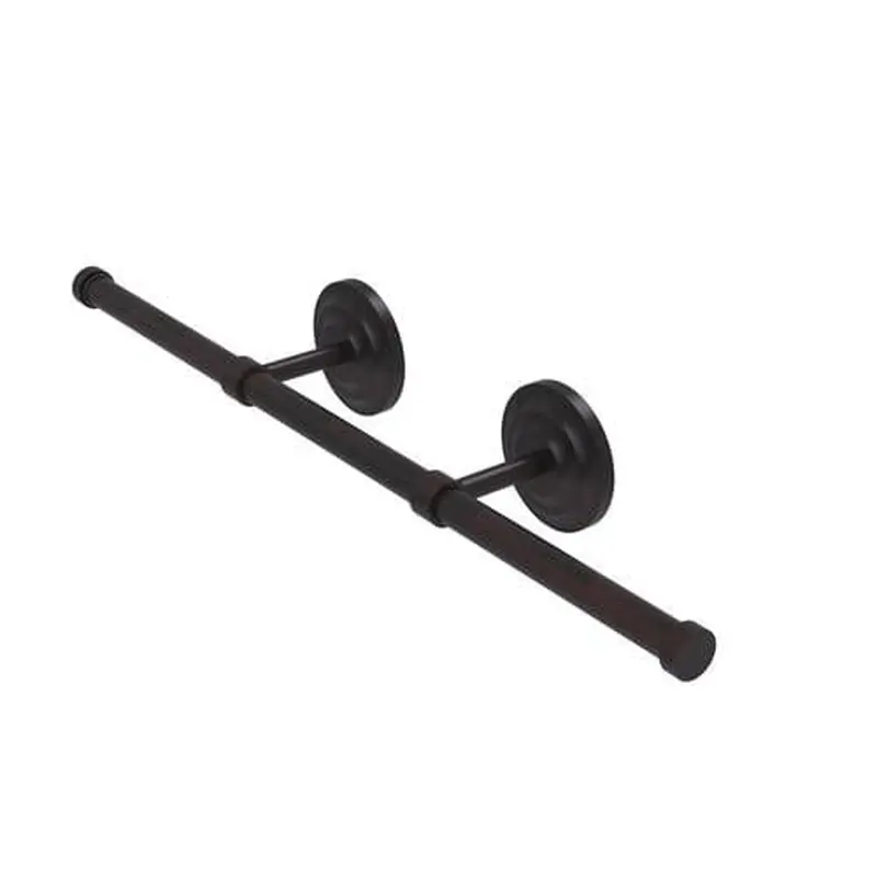Allied Brass Que New Collection Wall Mounted Horizontal Guest Towel Holder in Venetian Bronze