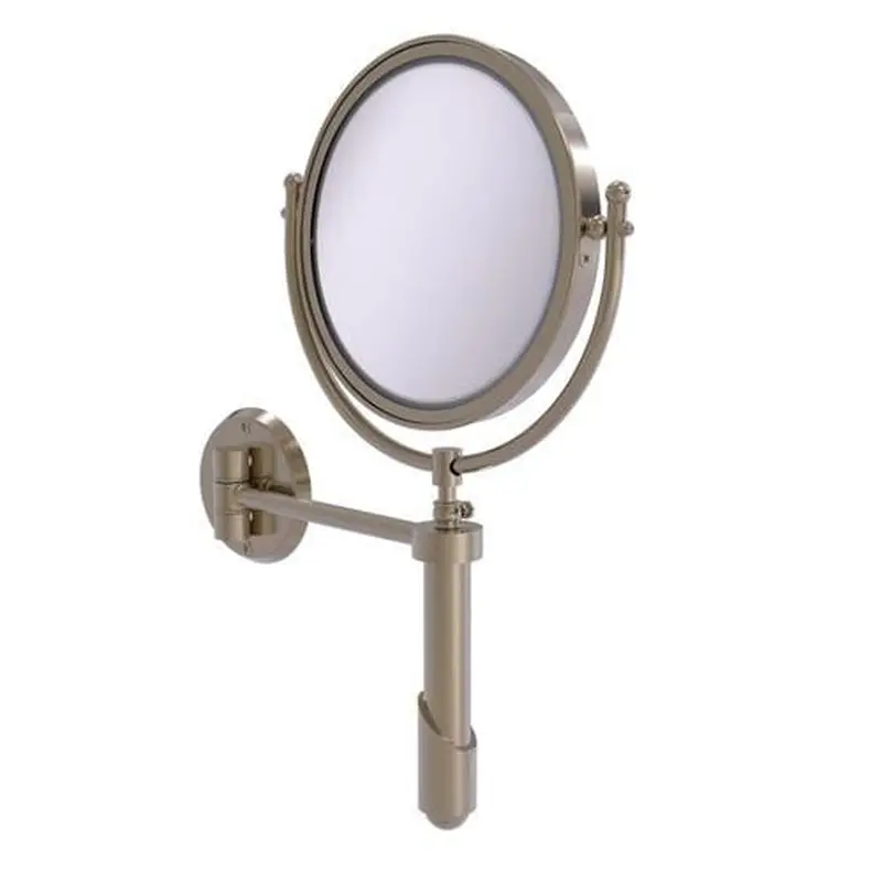 Allied Brass Soho 8-in x 15-in Antique Pewter Double-Sided Magnifying Wall-Mounted Vanity Mirror