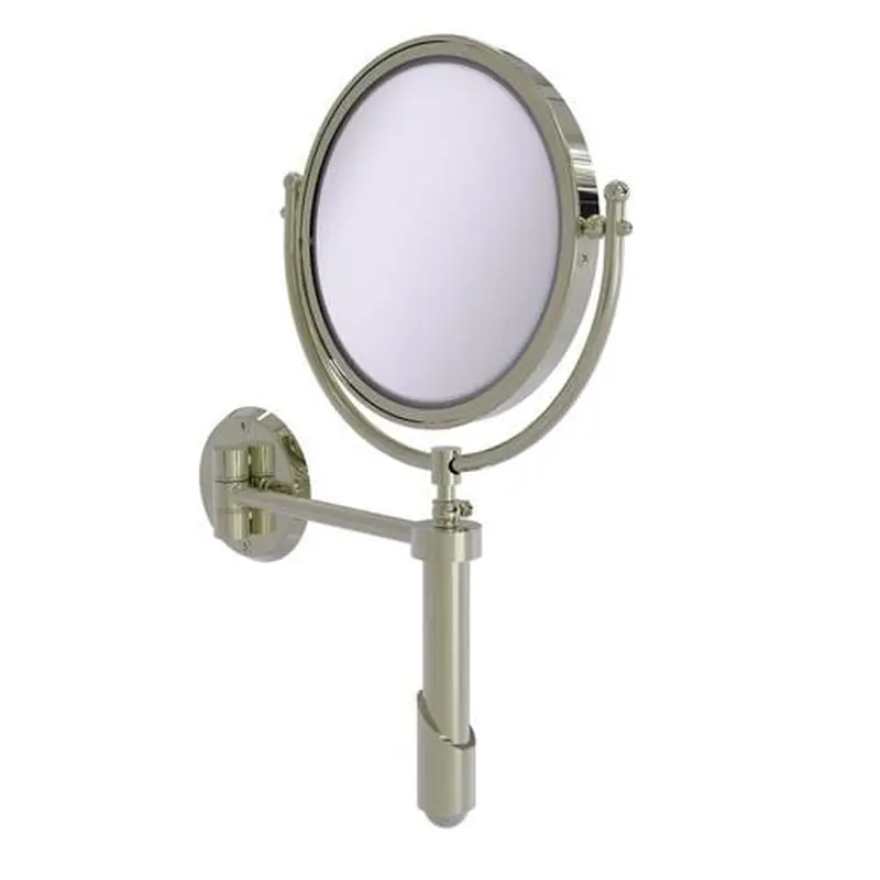 Allied Brass Soho 8-in x 15-in Polished Nickel Double-Sided Magnifying Wall-Mounted Vanity Mirror