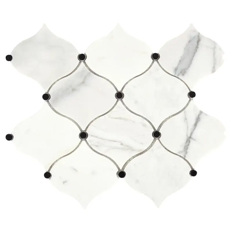 American Olean Genuine Stone Pearl White 10-in x 12-in Natural Stone Marble Lantern Wall Tile (0.61-sq. ft/ Piece)