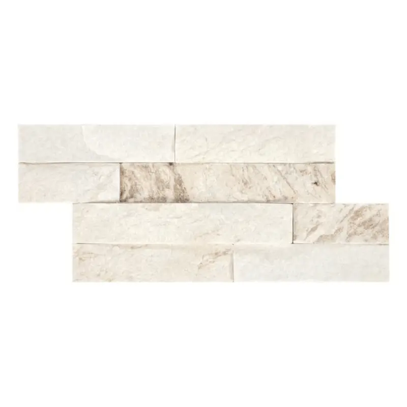 American Olean Rockland Stone Desert Cream Ledgestone 5-in x 13-in Unglazed Natural Stone Marble Brick Subway Wall Tile3.60 sq.ft/carton