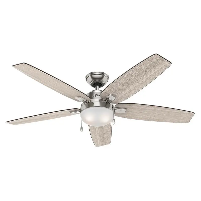 Antero 54 in. LED Indoor Brushed Nickel Ceiling Fan with LightBrushed Nickel