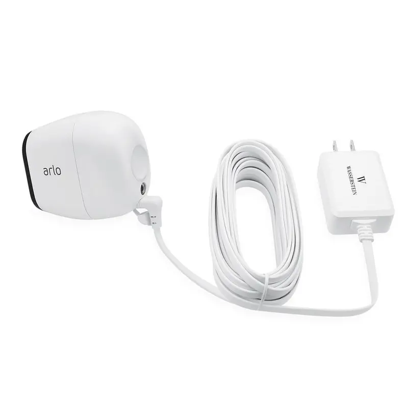 Arlo Pro, Pro 2 and GO Outdoor Weatherproof Charger - 16 ft. Quick Charge 3.0 Power Adapter for Cameras (White)1 / box