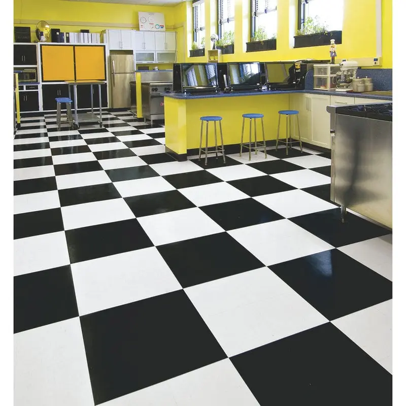 Armstrong Flooring Feature Tile 45-Piece Chalk Commercial VCT Tilesq/ft