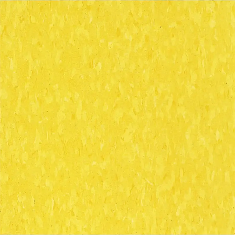 Armstrong Flooring (Sample) Imperial Texture Lemon Yellow Water Resistant Speckle Glue (Adhesive) VCT Tile