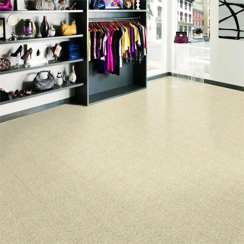Armstrong Flooring Imperial Texture Sandrift White Commercial VCT Tile
