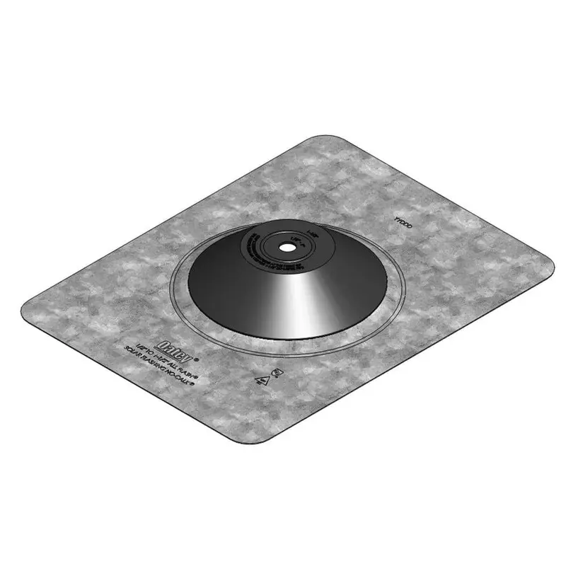 Aurora No-Calk 9-1/2 in. x 12-1/2 in. Solar Vent Pipe Roof Flashing with 1/2 in. - 1-1/2 in. Adjustable Diameter1.4 / each