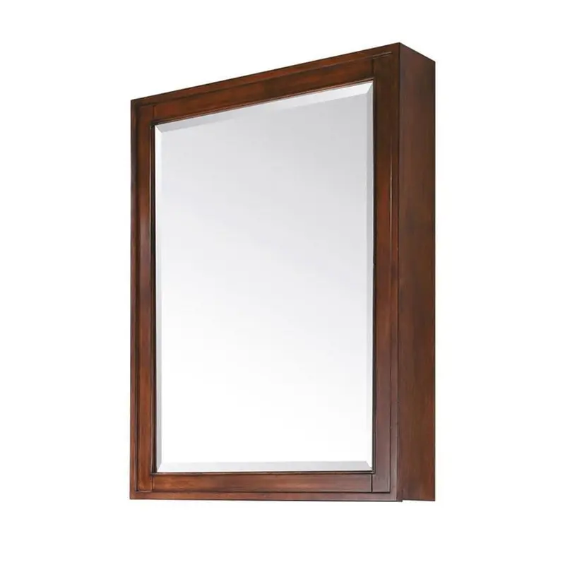 Avanity Madison 28-in x 36-in Rectangle Surface Poplar Mirrored Medicine CabinetTobacco