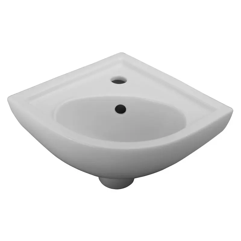 Barclay Products 17.37 in. Corner Wall-Hung Petite Bathroom Sink in WhiteWhite / 30