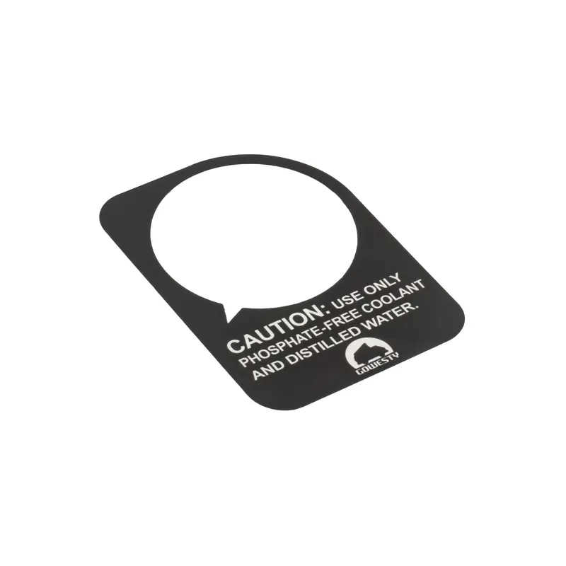 Coolant Warning Tag (Coolant Expansion Tank)[Vanagon]Bare Aluminum