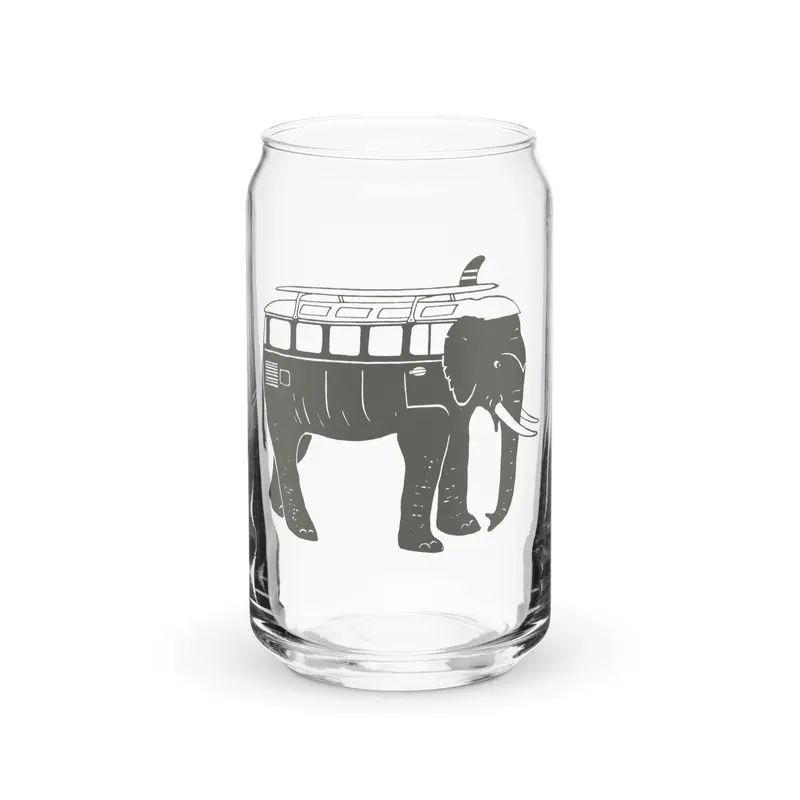 Easy Ride Elephant Pint Glass16 oz