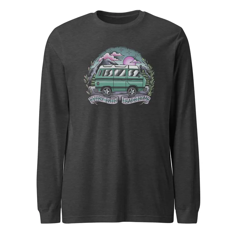 Every Path Leads Home Long Sleeve T-ShirtBlack / XS