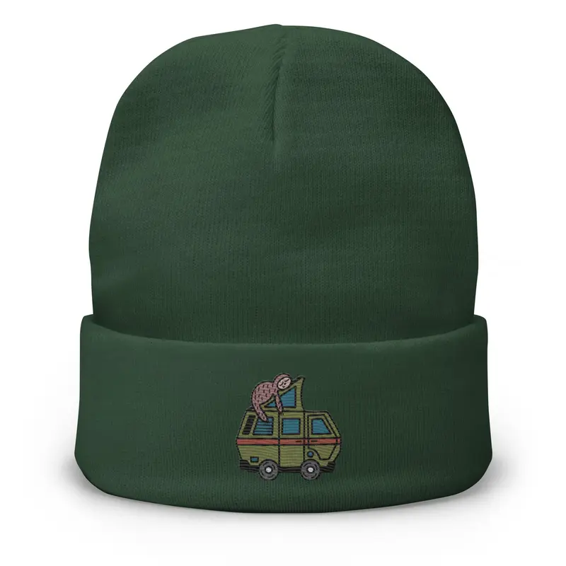 Stewie Sloth Embroidered BeanieBlack