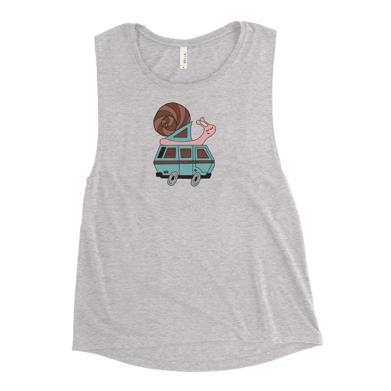Sally Snail Women's Muscle Tank TopBlack (Heather) / S