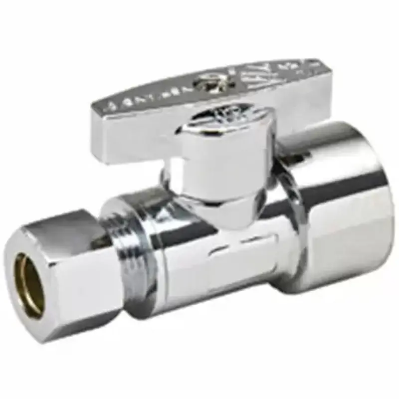 B & K Industries  Straight Water Supply Stop Valve 1/2 x 3/81/2 x 3/8