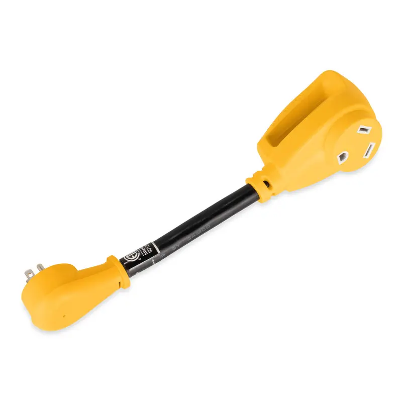 Camco Power Grip Dogbone 15A Male / 30A Female Adapter12"