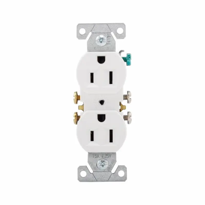Eaton Cooper Wiring Residential Grade Duplex Receptacle 15A, 125V WhiteWhite / 125V