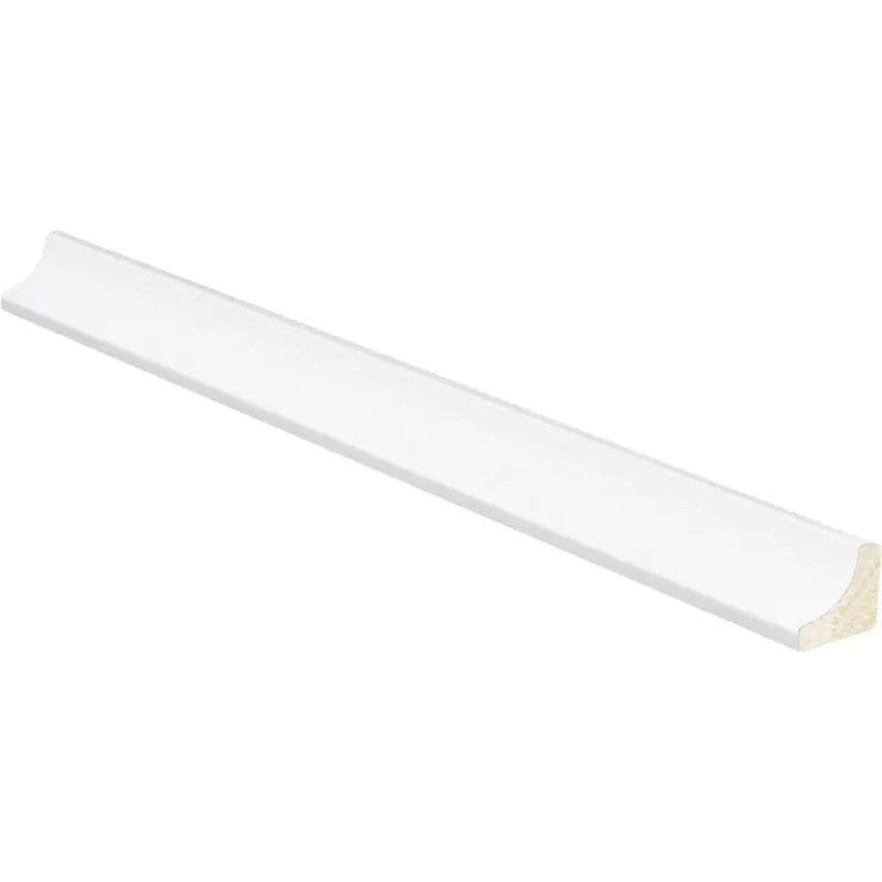 Inteplast Building Products 11/16 In. W. x 11/16 In. H. x 8 Ft. L. Crystal White Polystyrene Cove Molding