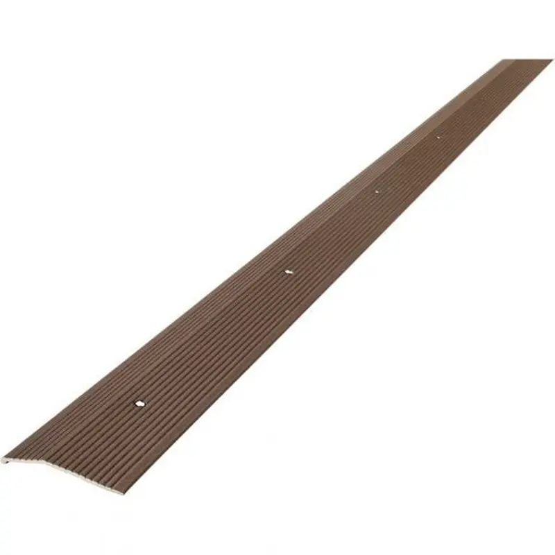 M-D Building Products M-D Forest Brown Fluted 2 In. X 36 In. Aluminum Carpet Trim2 x 36 / Brown