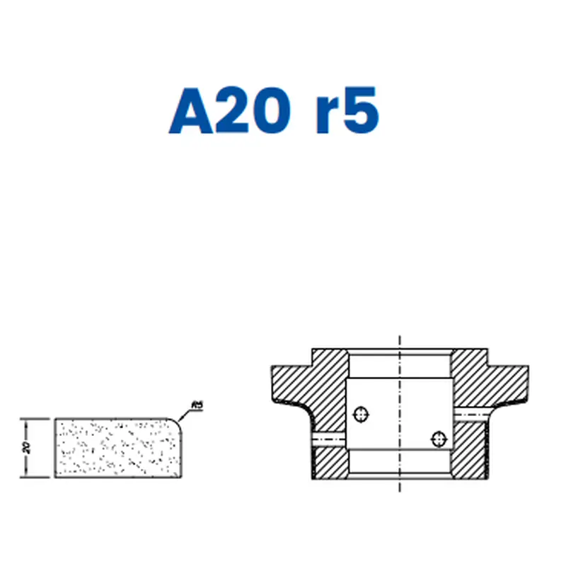 A20 r5(20mm r5 Eased Edge ( radius))EHS Kit (All materials high speed) / 1