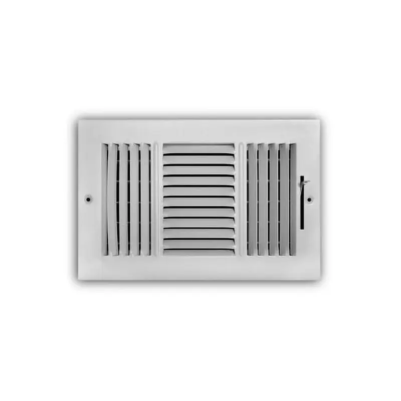 Truaire Smoothglide 3-Way Aluminium Ceiling/Sidewall Register10" X 6" / Pristine White