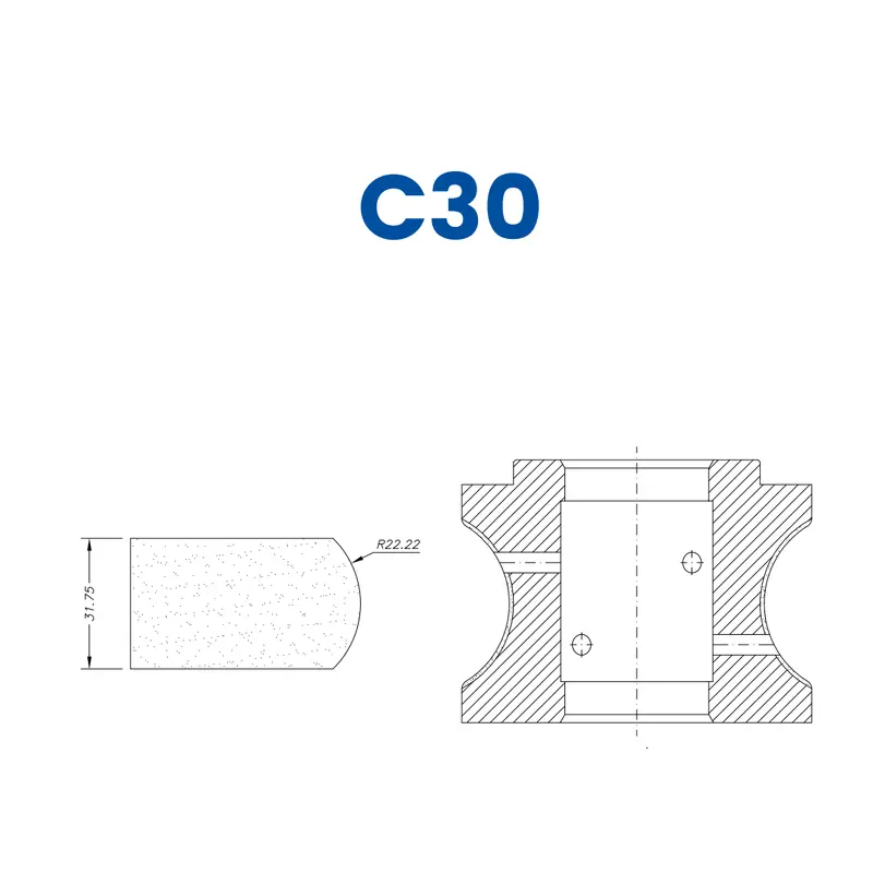 C30 (30mm Pencil/Crescent - Line 60 (Bore 35))EHS Kit (All materials high speed) / Breaker