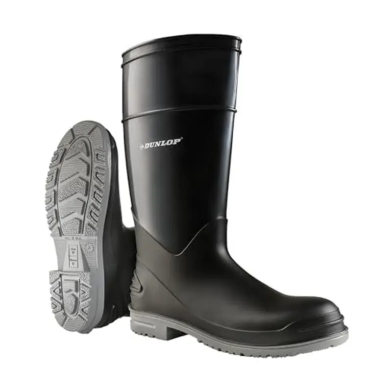 Dunlop Protective Footwear, Goliath Steel Toe, 100% Waterproof Polyblend PVC Material, Comfortable DURAPRO Energizing Insoles, Lightweight and Durable7