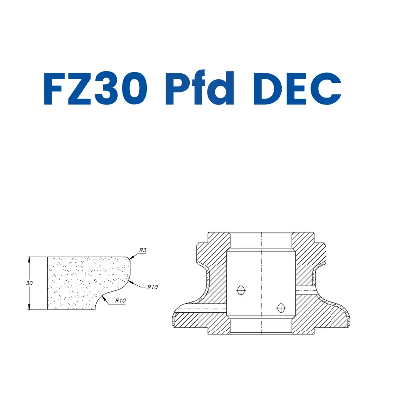 FZ30 PFD DEC (30mm Closed Ogee Flat - Line 60 (Bore 35))EHS Kit (All materials high speed) / Breaker