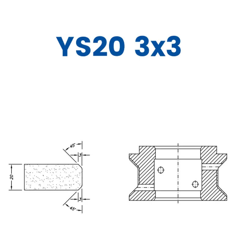 YS20 3x3(20mm Double Chamfer 3x3)EHS Kit (All materials high speed) / 1