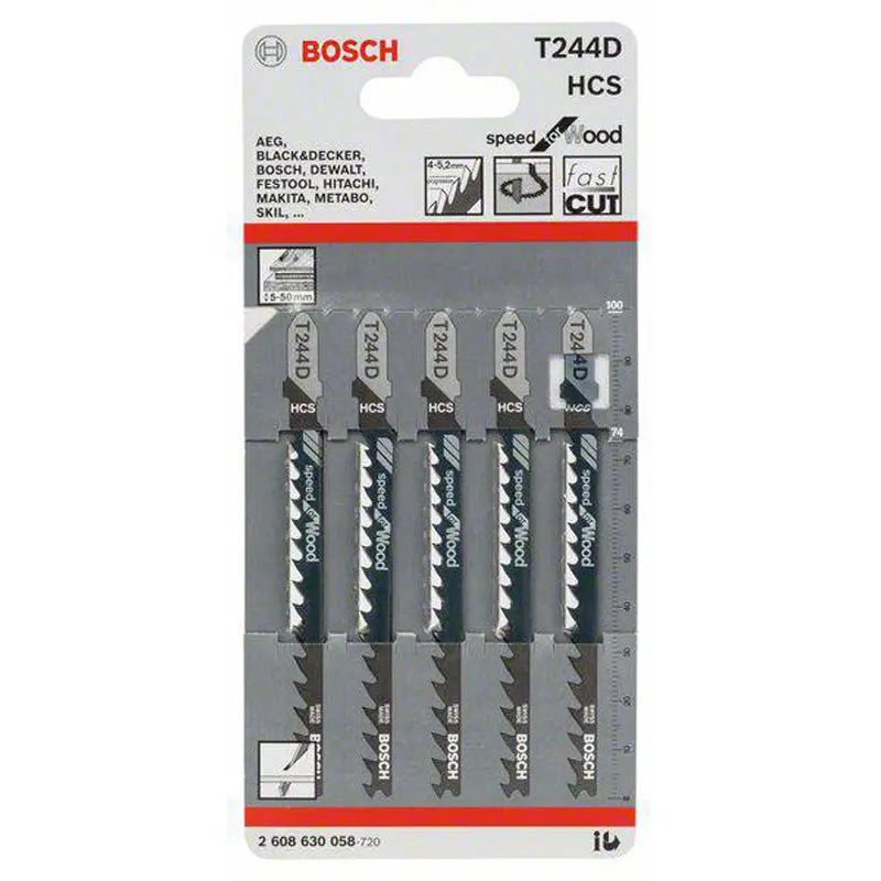 JSB Set T 244D Speed for Wood 100mm 5pcs