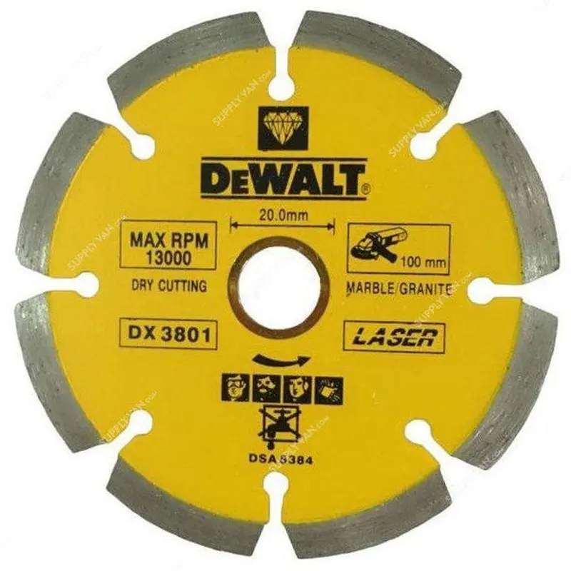 Dewalt Laser Segmented Diamond Blade DX3861 180mm