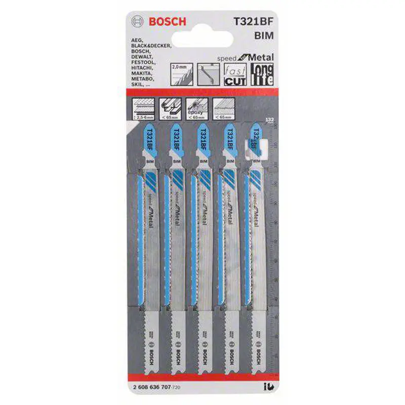 JSB Set T 321BF BIM Speed for Metal 5pcs